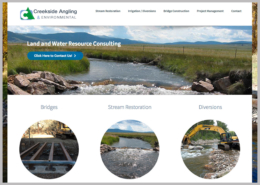Creekside Angling - Website Design and Development