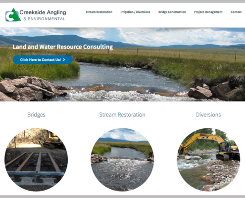 Creekside Angling - Website Design and Development