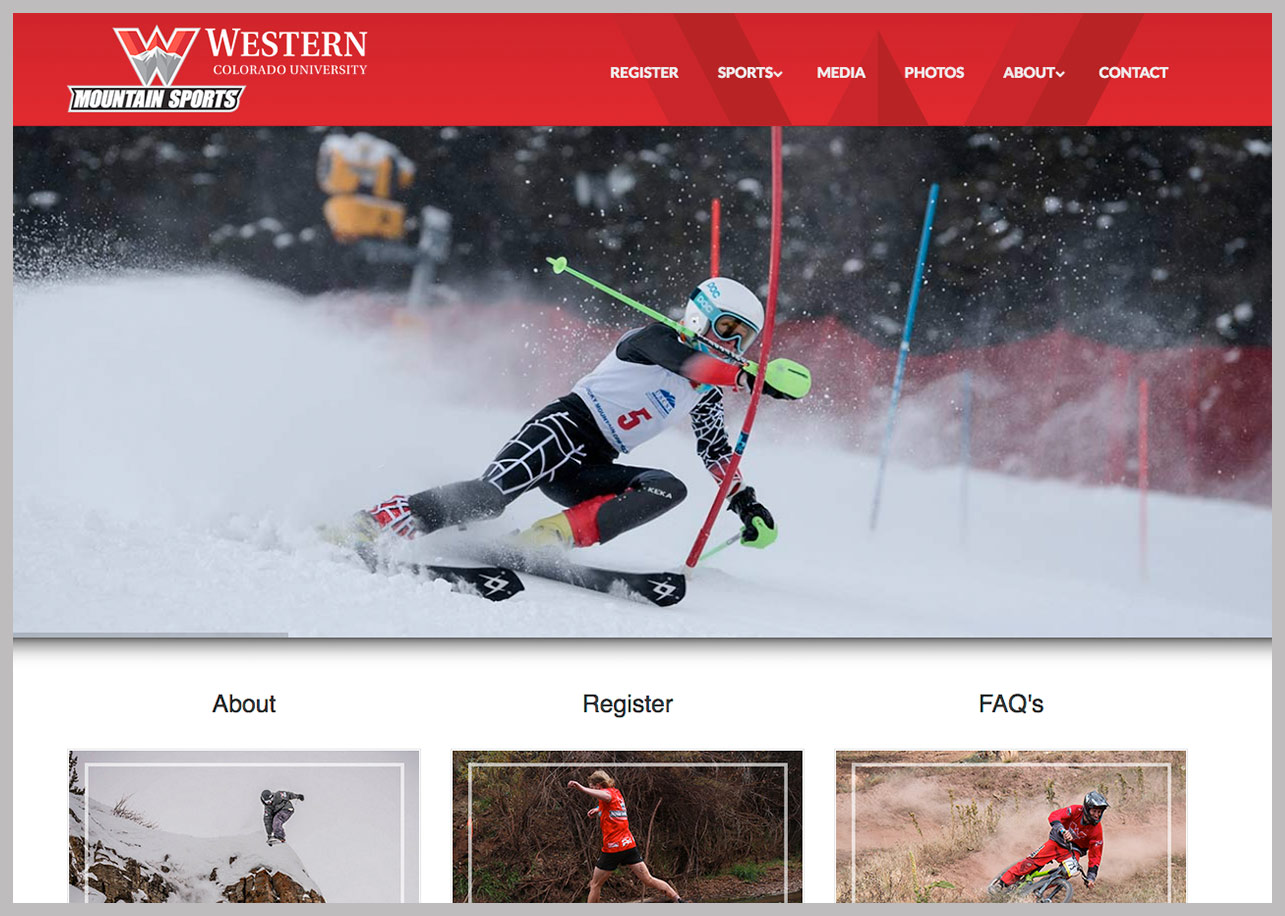 Mountain Sports Website - Gunnison Web Design