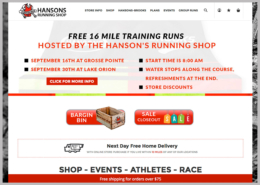 Webdesign Gunnison Colorado- Hansons Running