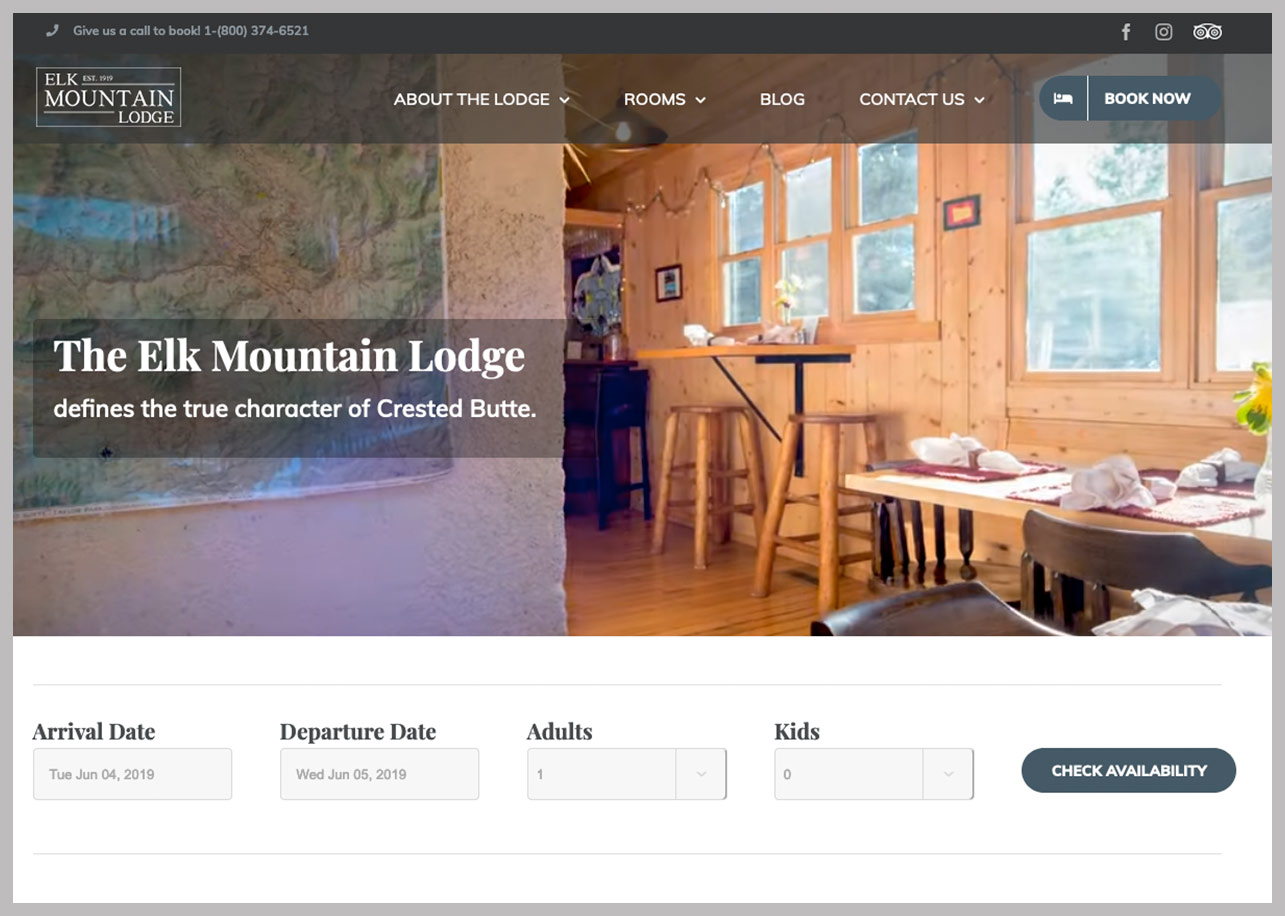 Best Crested Butte Hotel- Elk Mountain Lodge