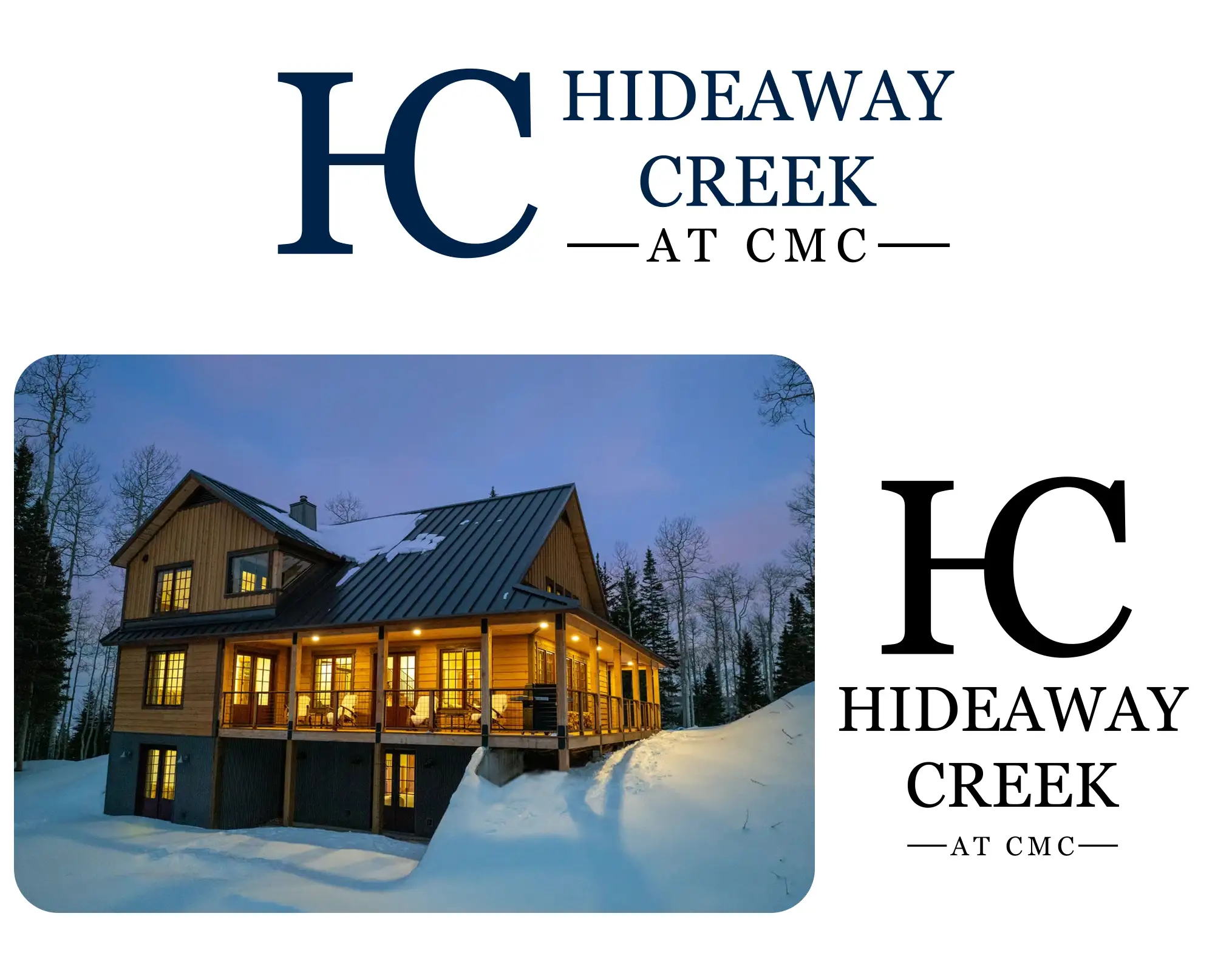 Hideaway Creek website and brand